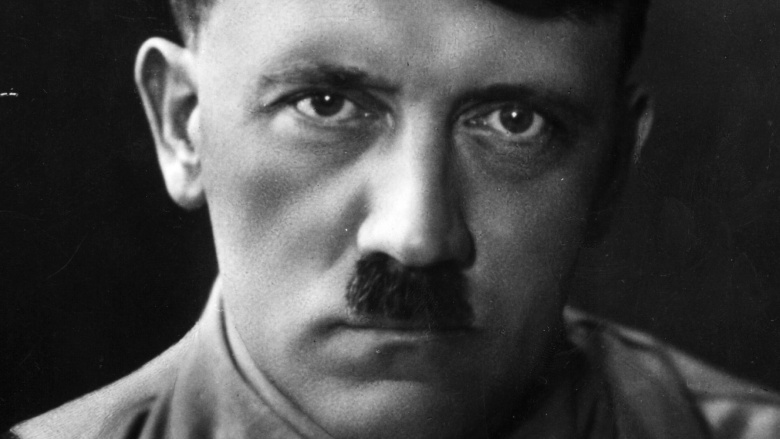 Adolf Hitler looking serious