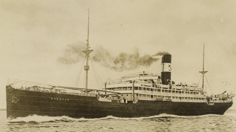 SS Waratah at sea, 1908.