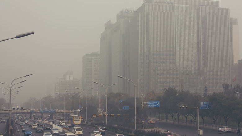 pollution cars china