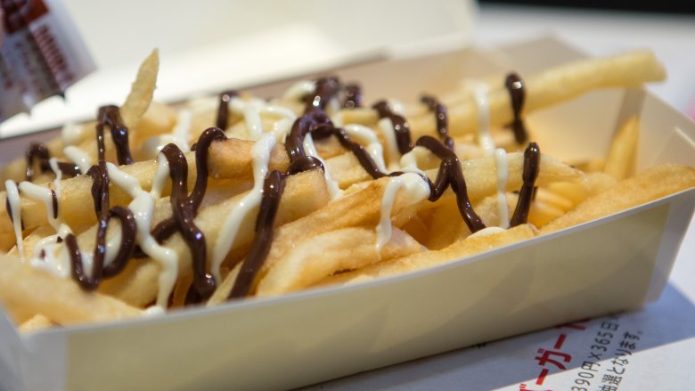 French fries and chocolate