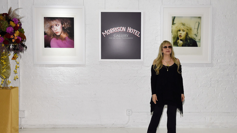 Stevie Nicks at her Morrison Hotel Gallery exhibition