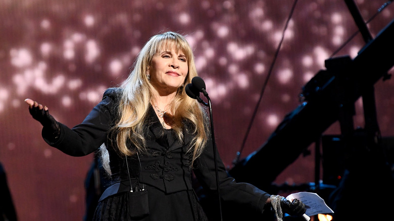 Stevie Nicks at the Rock Hall of Fame ceremony