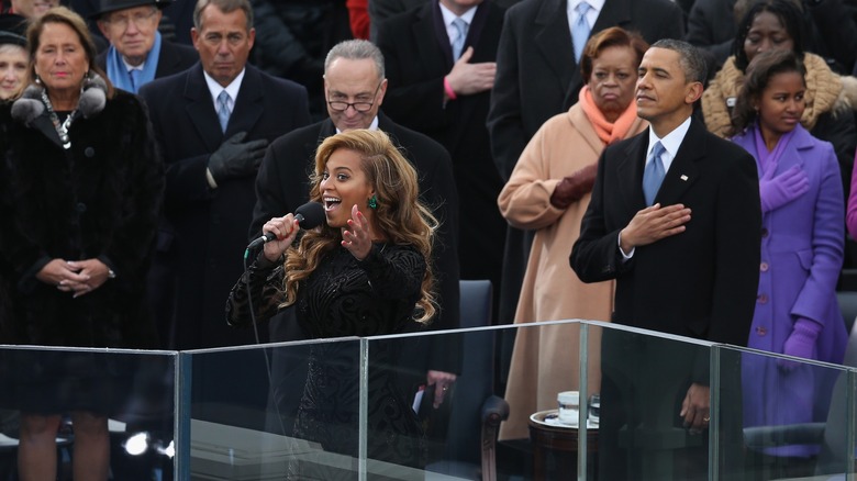 Beyonce singing at inauguration