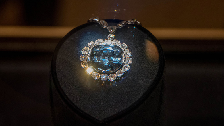 Hope Diamond on display at Smithsonian National Museum of Natural History