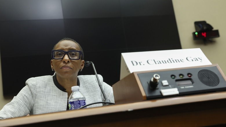 Dr. Caludine Gay sitting congressional hearing