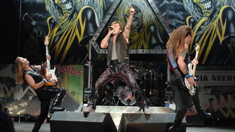 Iron Maiden performing onstage circa 2006