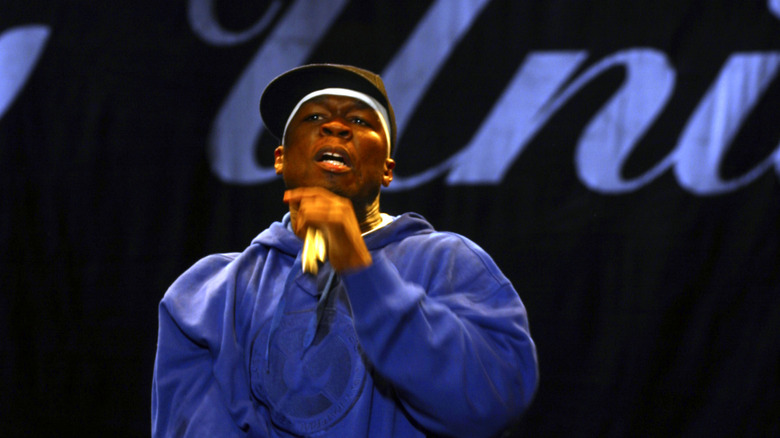 50 Cent performing live at the Reading Festival in 2004