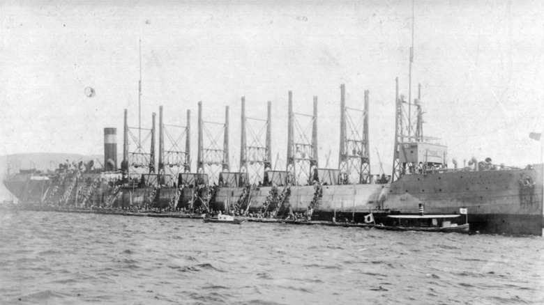 AC-10 collier Nereus in port, 1916