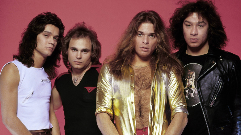 van halen staring at camera in 1970s publicity shot