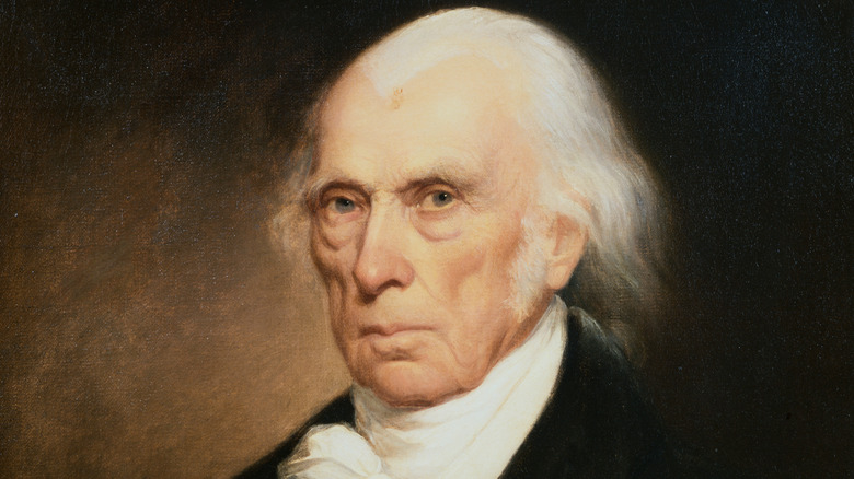 A portrait of James Madison in old age