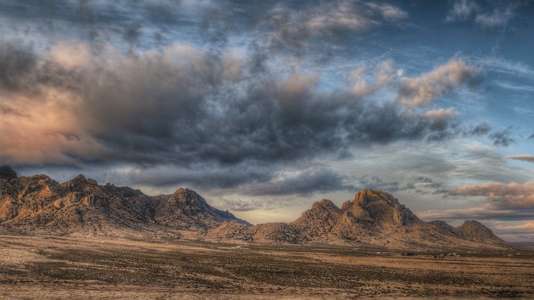 Sunrise scenery in Rockhound State Park, New Mexico