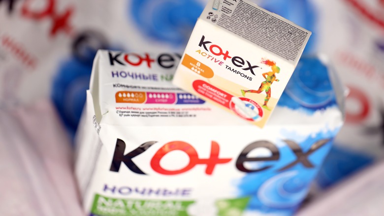 kotex boxes