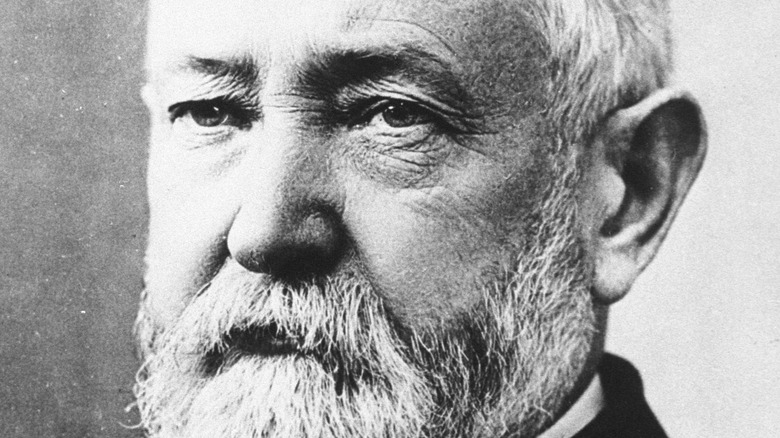 Benjamin Harrison looking to right beard