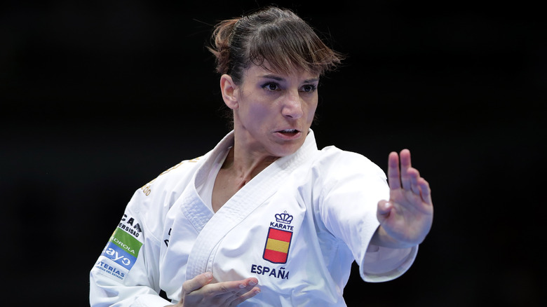 Sandra Sánchez performing a kata