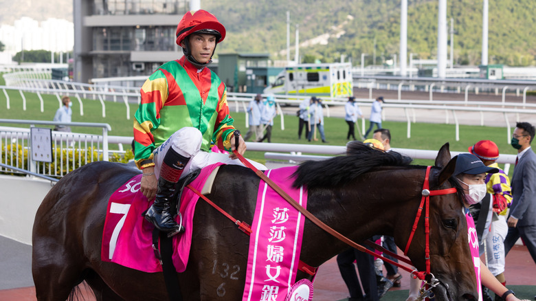 Female jockey in Hong Kong