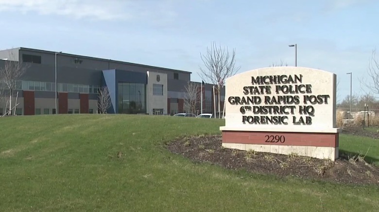 Shot of Michigan State Police forensic lab