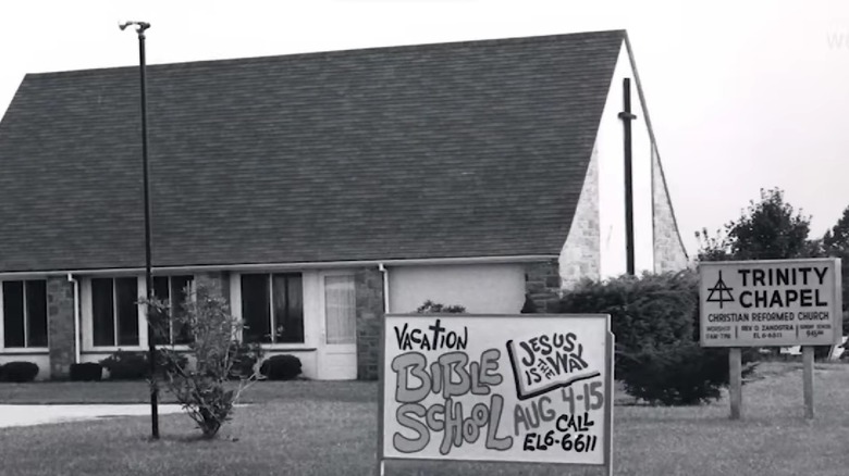 Bible school with signage outside