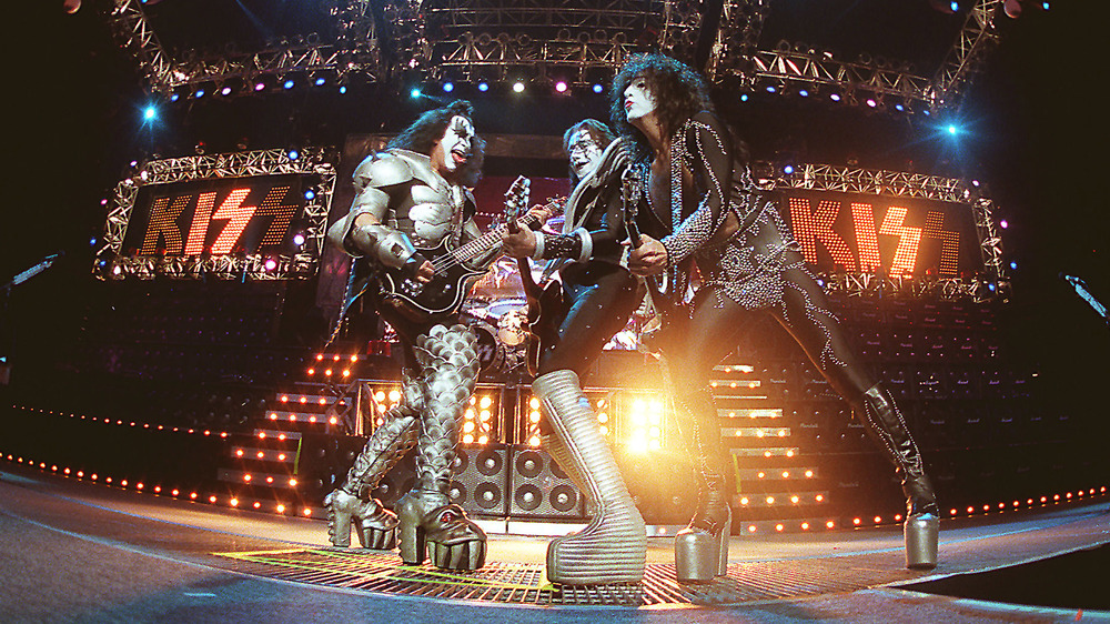 KISS performing