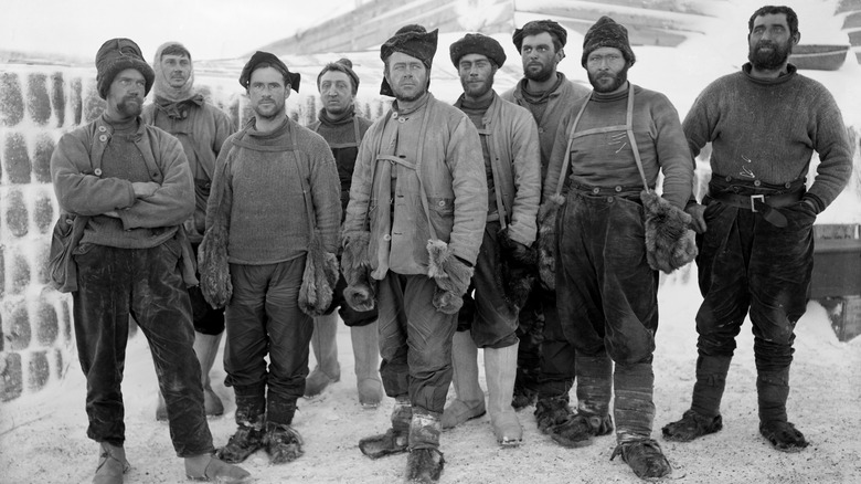 Group of early Antarctic explorers