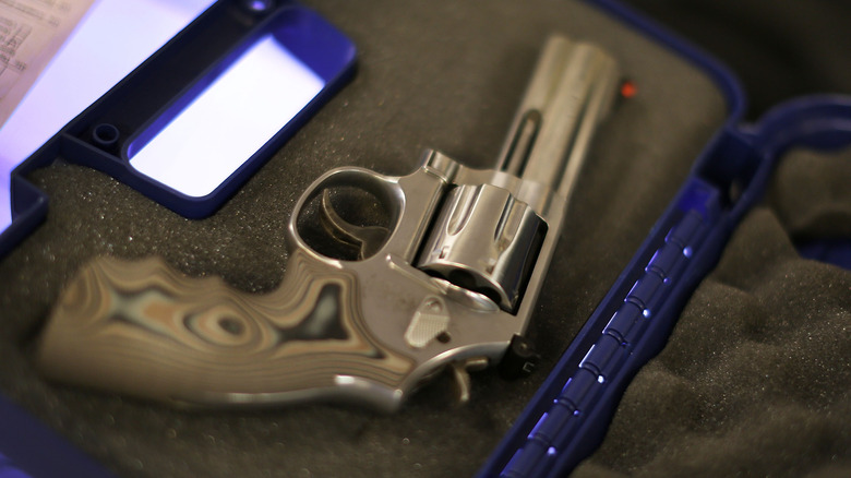 a gun in a case