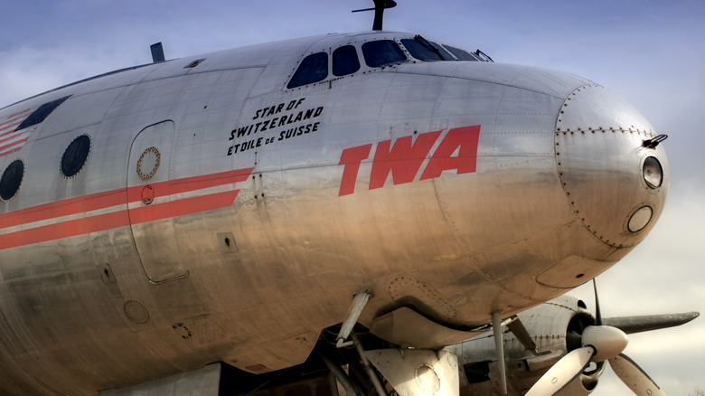 vintage TWA airplane