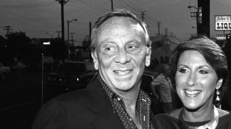 Norman Fell smiling with Karen Weingard