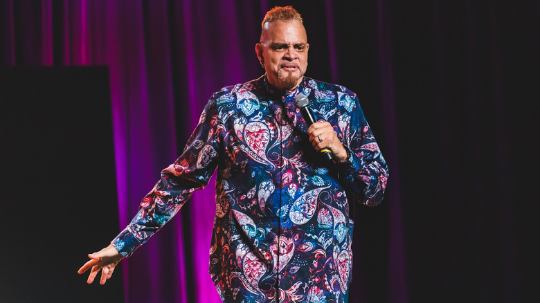 Sinbad performing in 2019