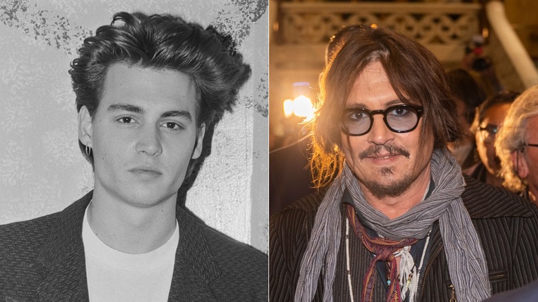 johnny depp then and now