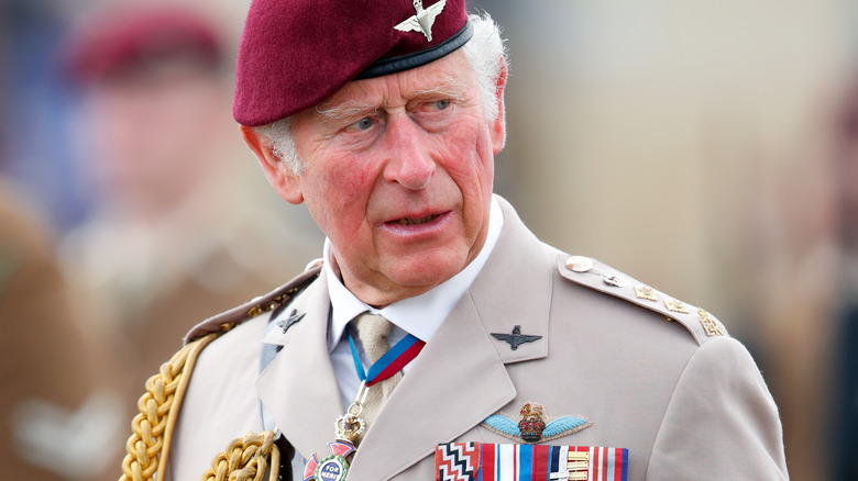 king charles in his military uniform