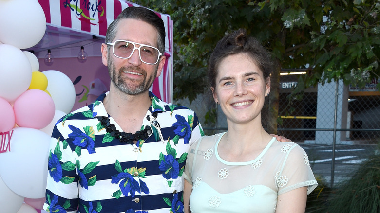 Amanda Knox with her husband Chris Robinson in 2019