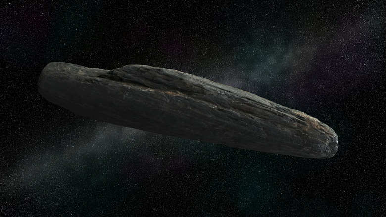 Artists conception of Oumuamua