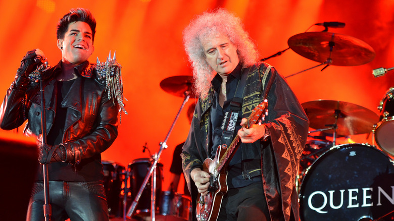 Queen + Adam Lambert performing