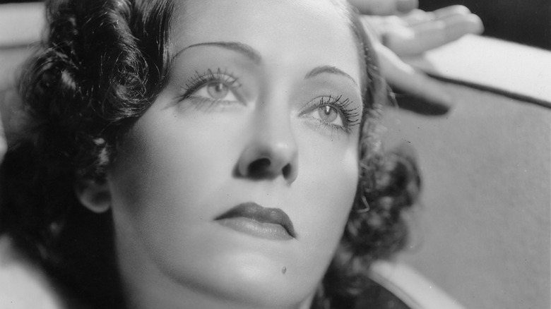 Portrait of melancholy Gloria Swanson