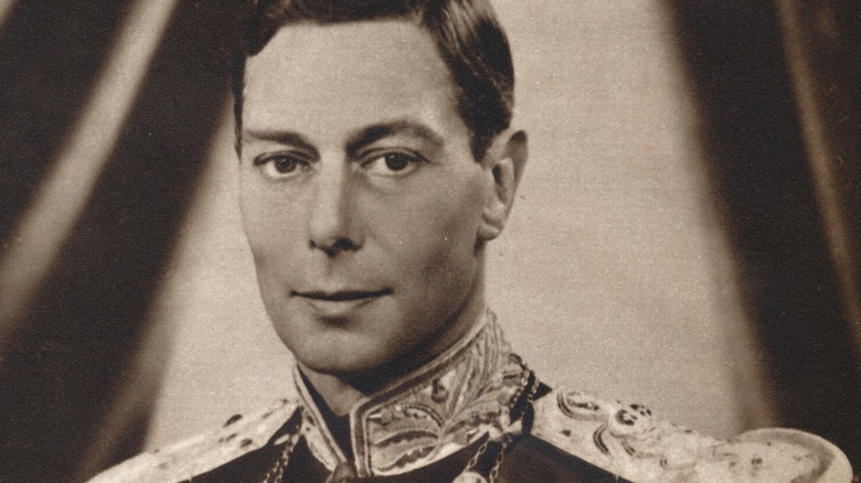 George VI looks into the camera