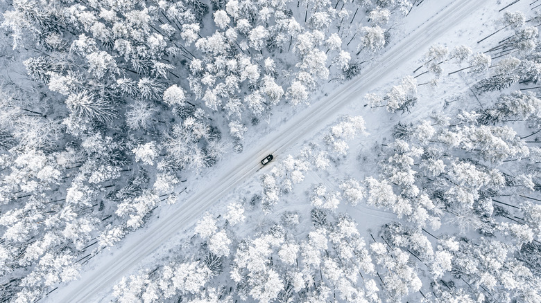 the snowy Siberian region of Russia