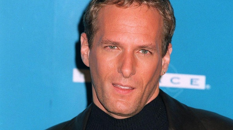 Michael Bolton looking at camera