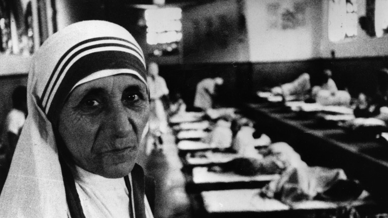 Mother Teresa in her hospital