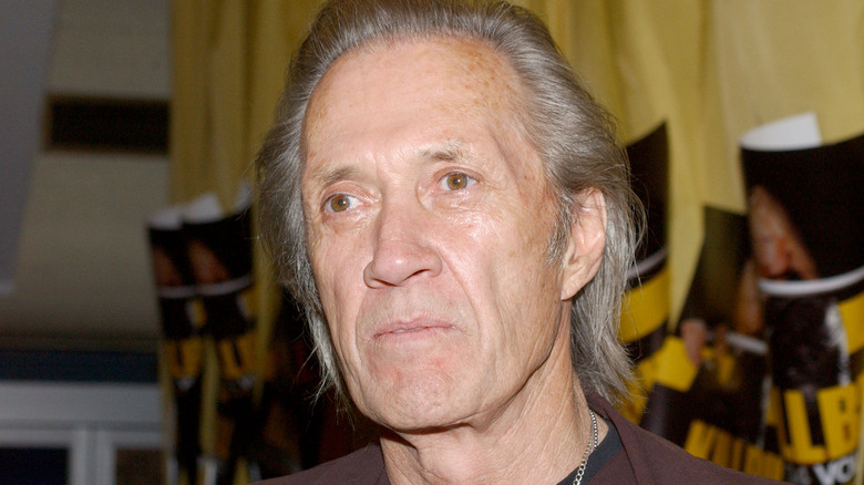 david carradine looking off sneering