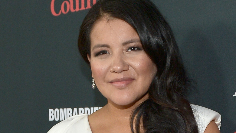 misty upham squinting white dress movie premiere