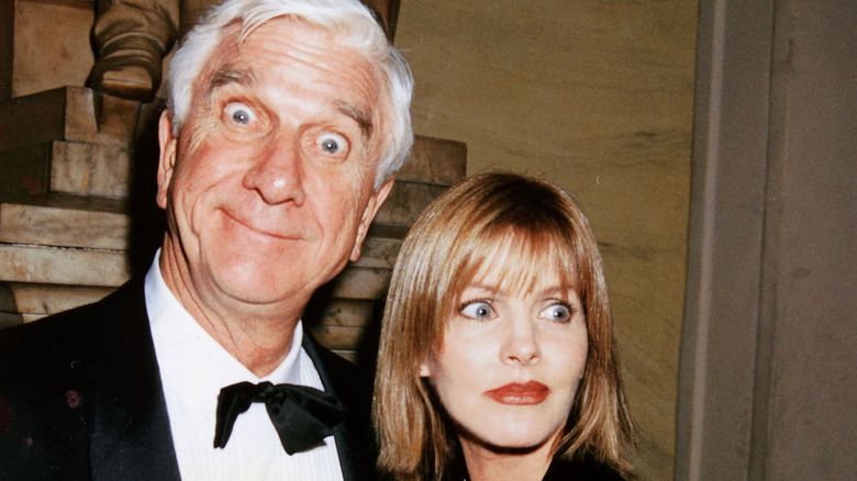 Leslie Nielsen and Priscilla Presley, 1995