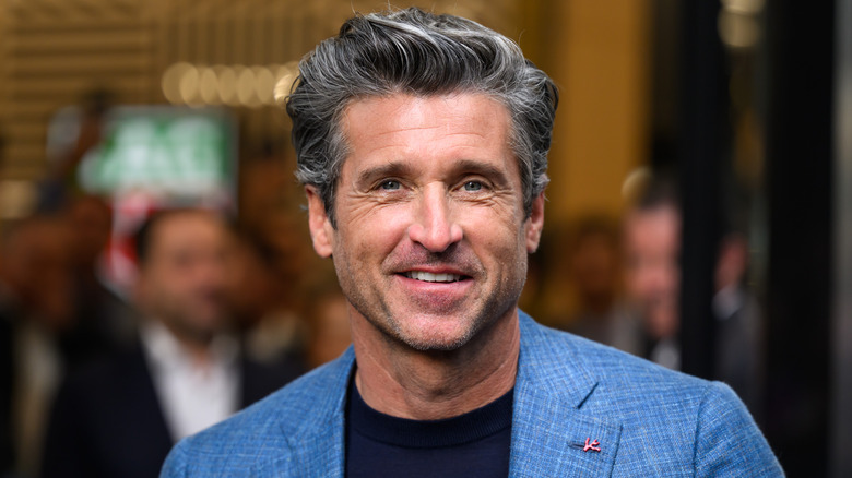 Patrick Dempsey blue suit smiling