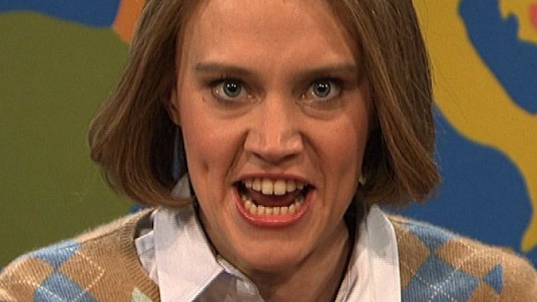 kate mckinnon with mouth open