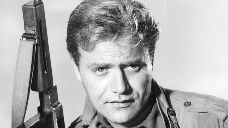 Vic Morrow rifle studio photo white background