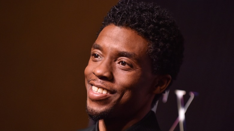 Chadwick Boseman smiling