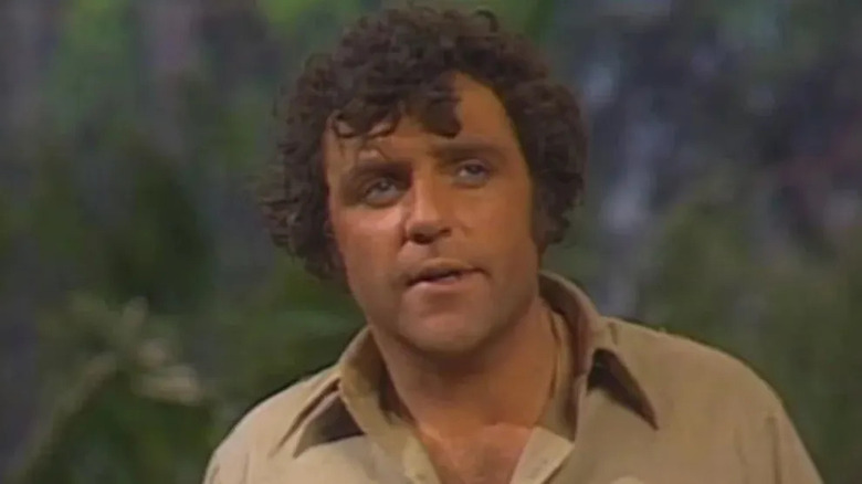 Rick Marshall in forest acting scene