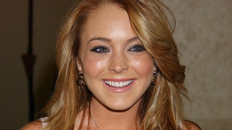 Lindsay Lohan smiling 