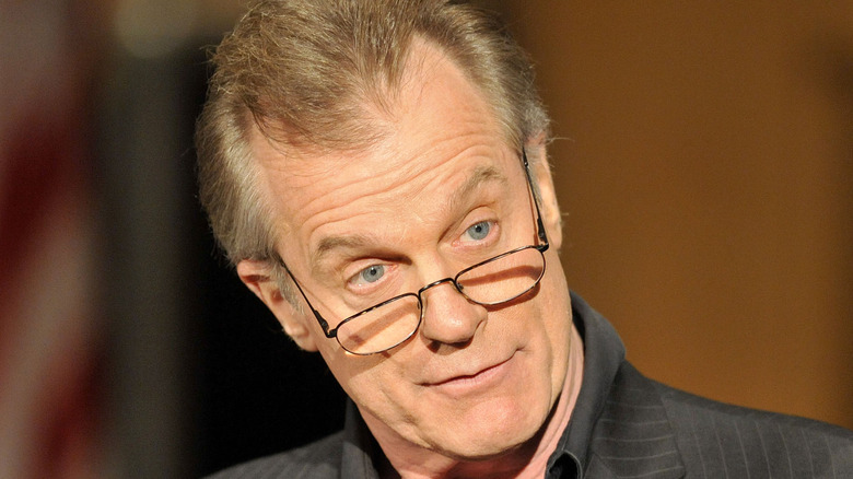 Stephen Collins looking down