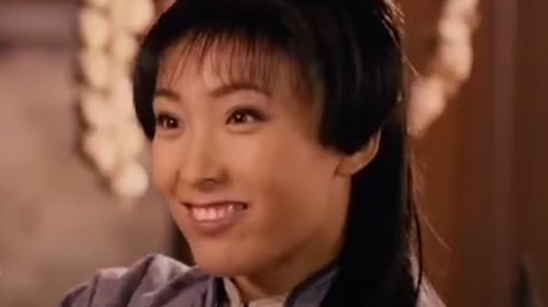 Bai Jing smiles