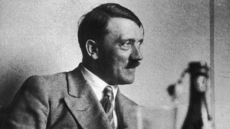 Adolf Hitler nearly smiling