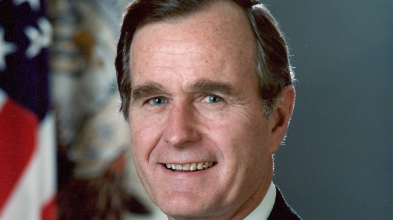 george hw bush smiling